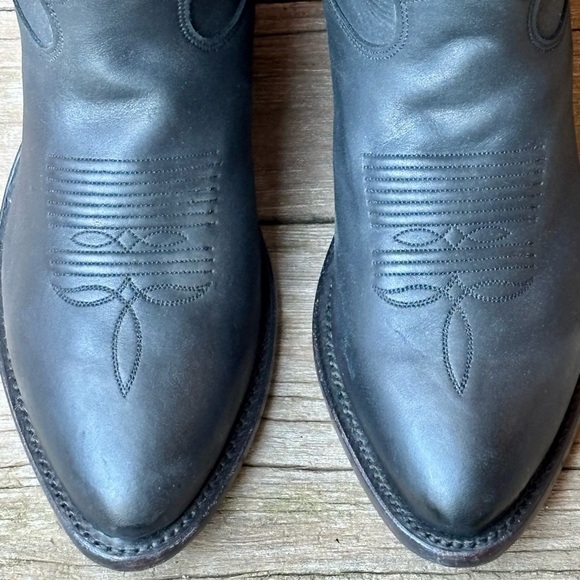 Tony Lama Men's Segar Black Stallion Leather Western Cowboy Boots Sz 6.5 EEEE - Picture 3 of 11